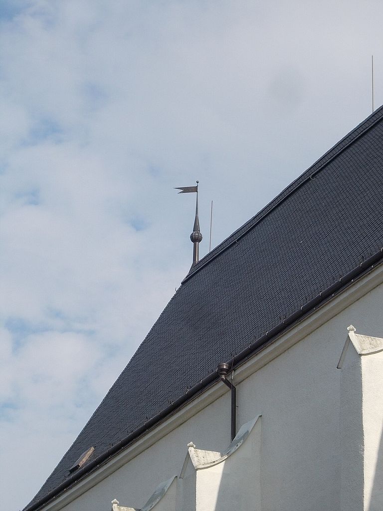 Reformed church, showing gothic finial detail.