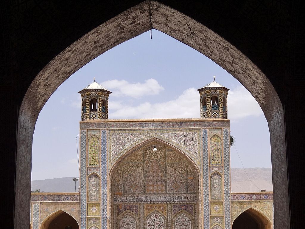 View toward North Iwan from South Iwan - Masjed-e Vakil (Vakil Mosque) - Shiraz - Central Iran