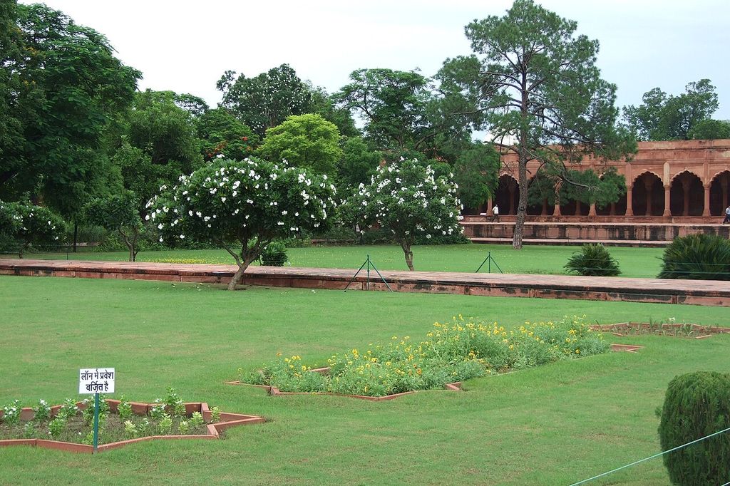 Gardens of the Taj Mahal.