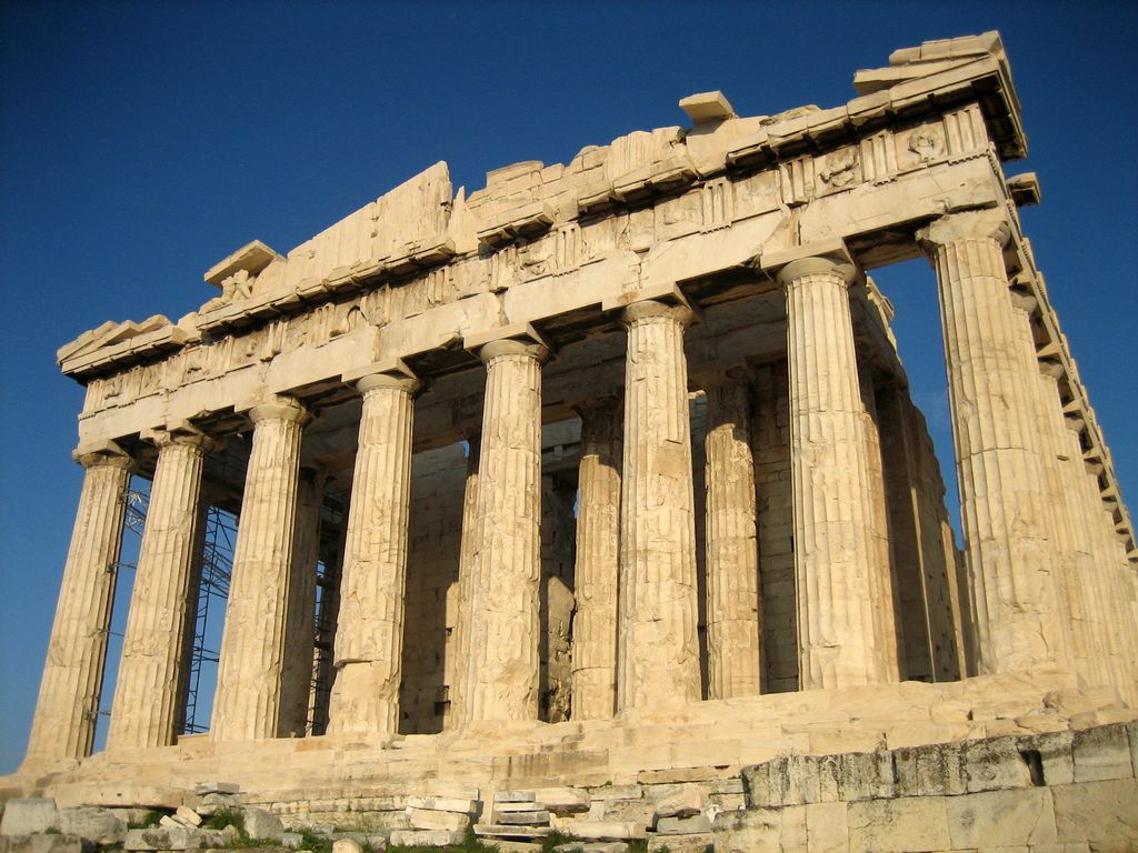 The Parthenon architectural view