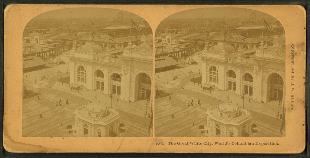 The great white city, World's Columbian Exposition. Alternate Title: Stereoscopic views of the World's Columbian Exposition. 9065, an architectural view.