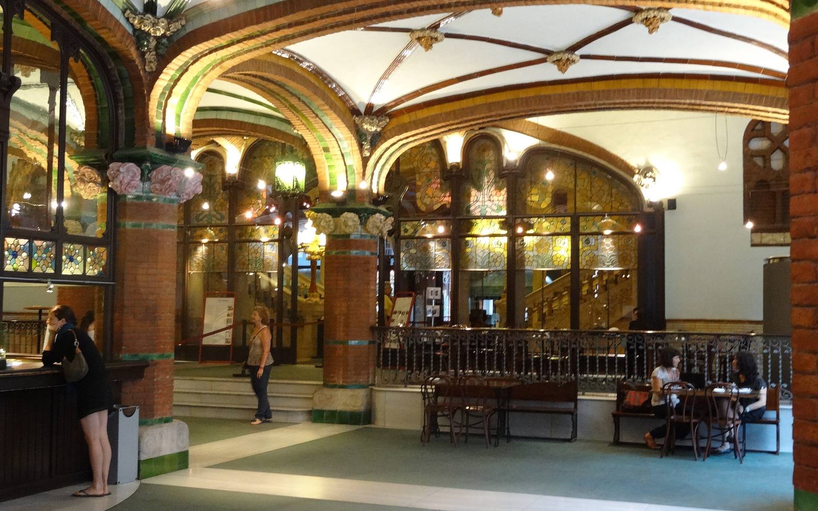 Interior of the Palau de la Música Catalana