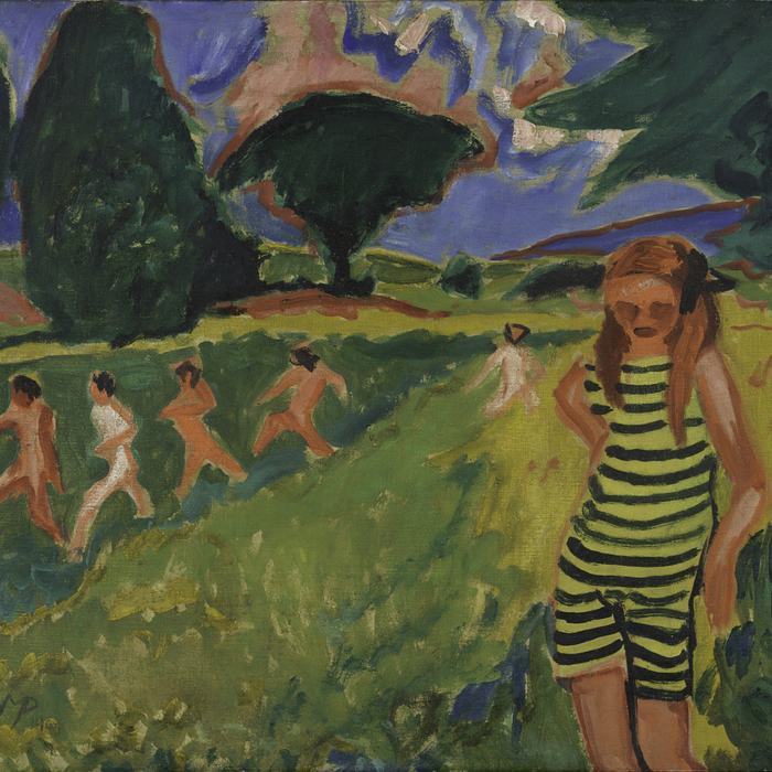 The Yellow-Black Jersey by Max Pechstein