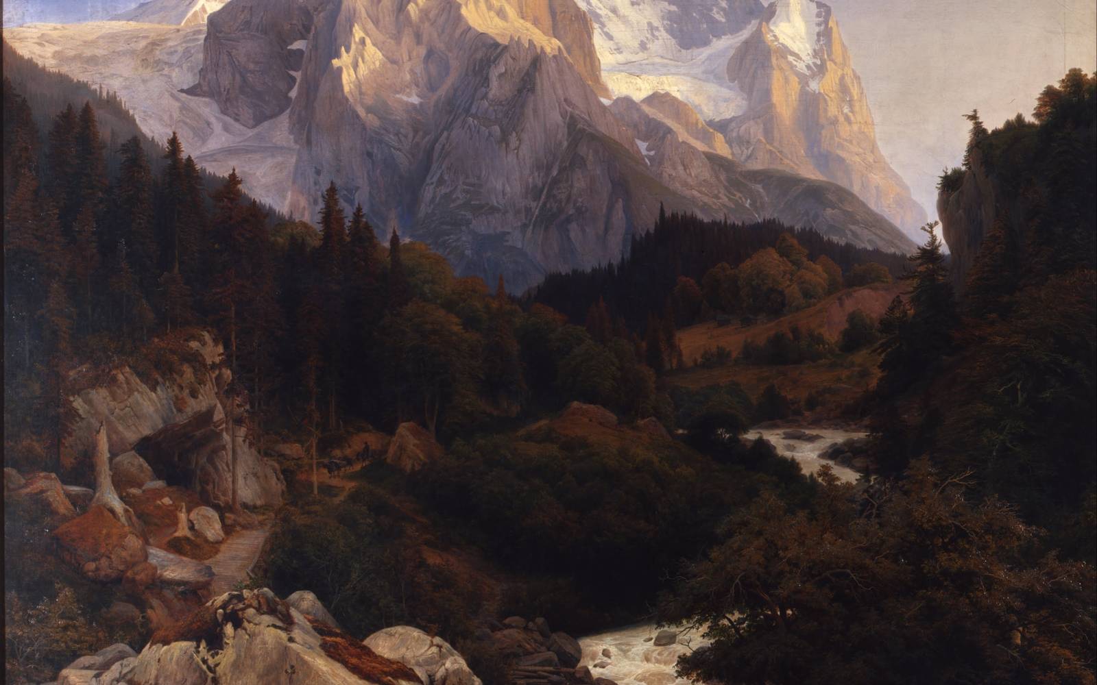 The Wetterhorn by Johann Wilhelm Schirmer