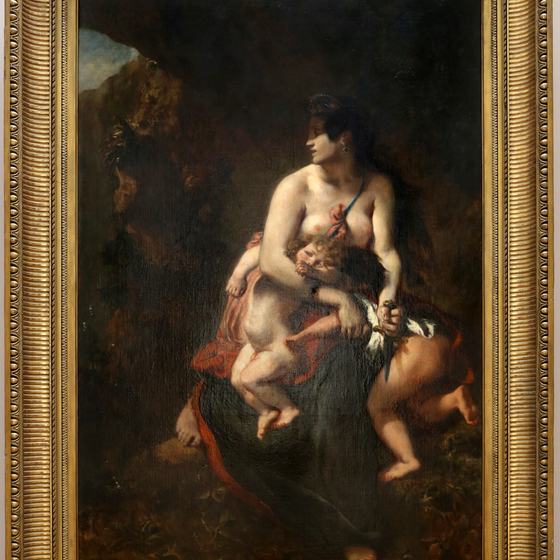 Medea about to Kill Her Children
