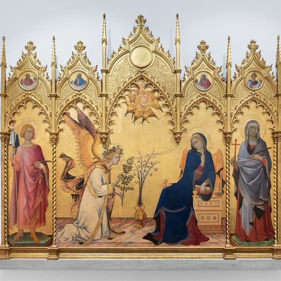 Annunciation with Saints Ansanus and Margaret