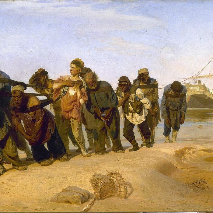 Barge Haulers on the Volga by Ilya Repin