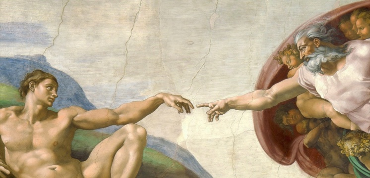 Creation of Adam by Michelangelo