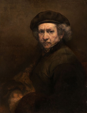17th Century artists, represented by Rembrandt