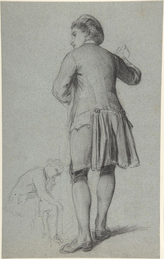Charcoal studies by François-Claudius Compte-Calix
