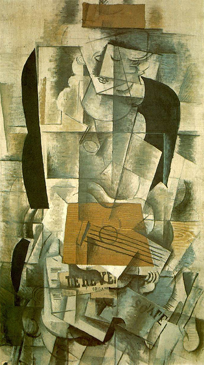 Woman with a Guitar by Georges Braque