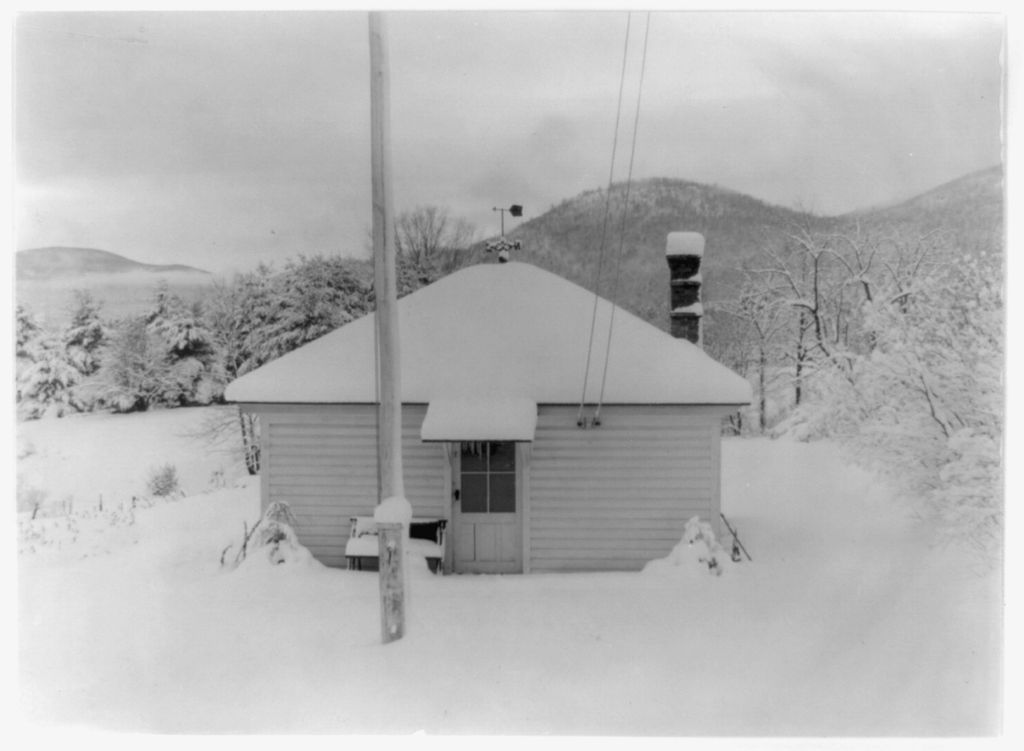 Photograph of The Shanty at Lake George photographed by Alfred Stieglitz.