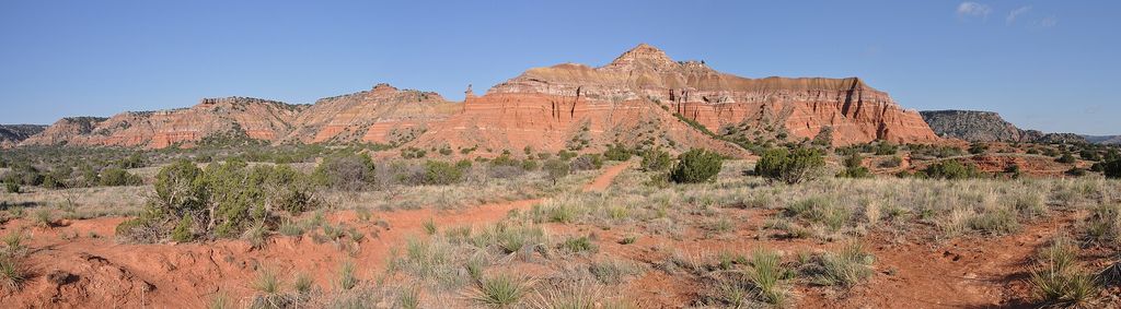 Photograph of Palo Duro Canyon and Capitol Peak in Texas.