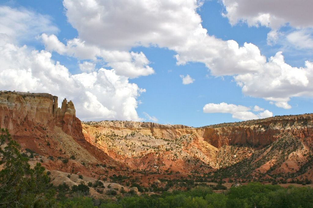 Photograph of Red-rock cliffs at Ghost Ranch.