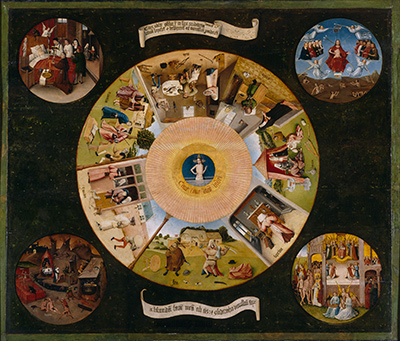 Symbolism, represented by The Seven Deadly Sins by Hieronymus Bosch