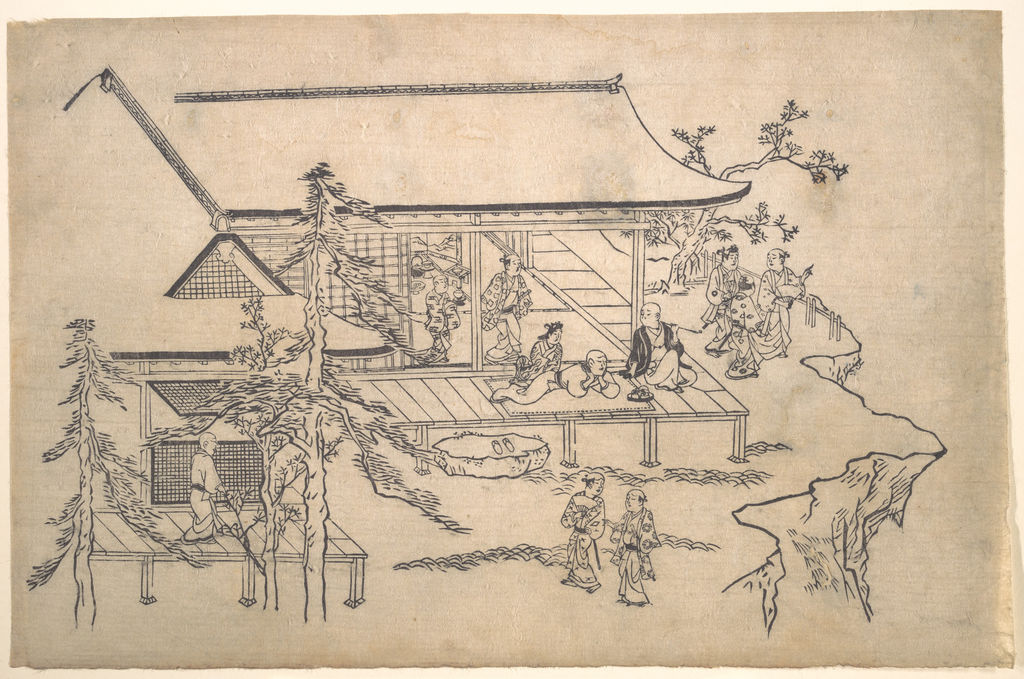 花見の場面