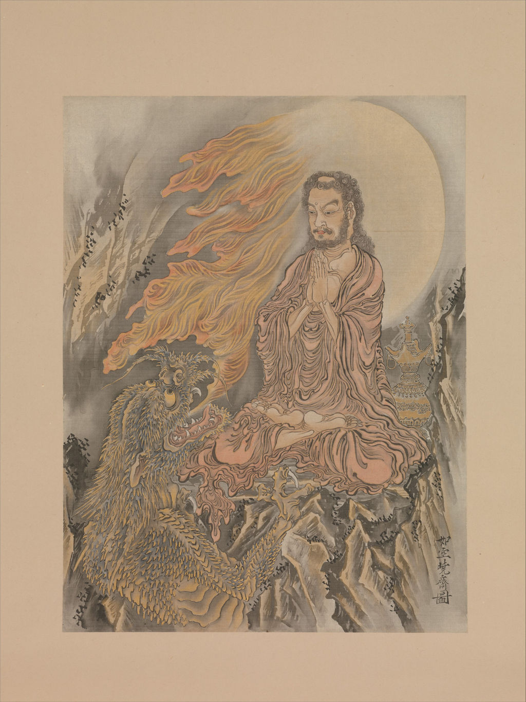 釈迦降魔図(和題は仮訳)