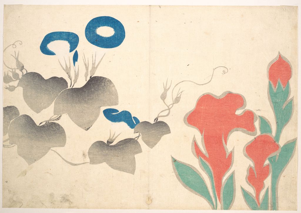 《Design of Morning-glory and Other Flowers》 — Met JP1829