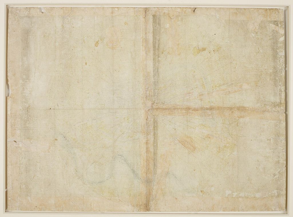 Verso du plan d’Imola de Léonard de Vinci