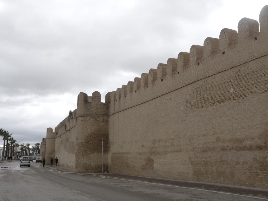 The walls of Kairouan's medina photographed in 2012.