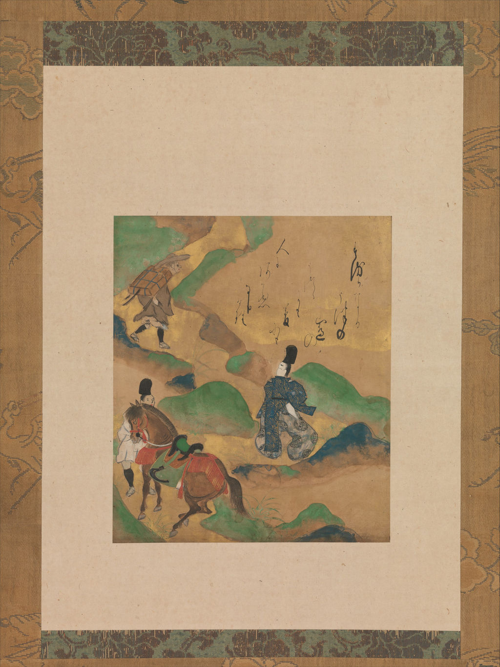 俵屋宗達作 《伊勢物語「宇津山」》
