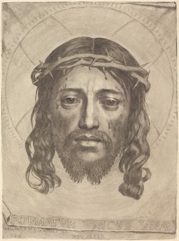 Claude Mellan engraving illustrating line