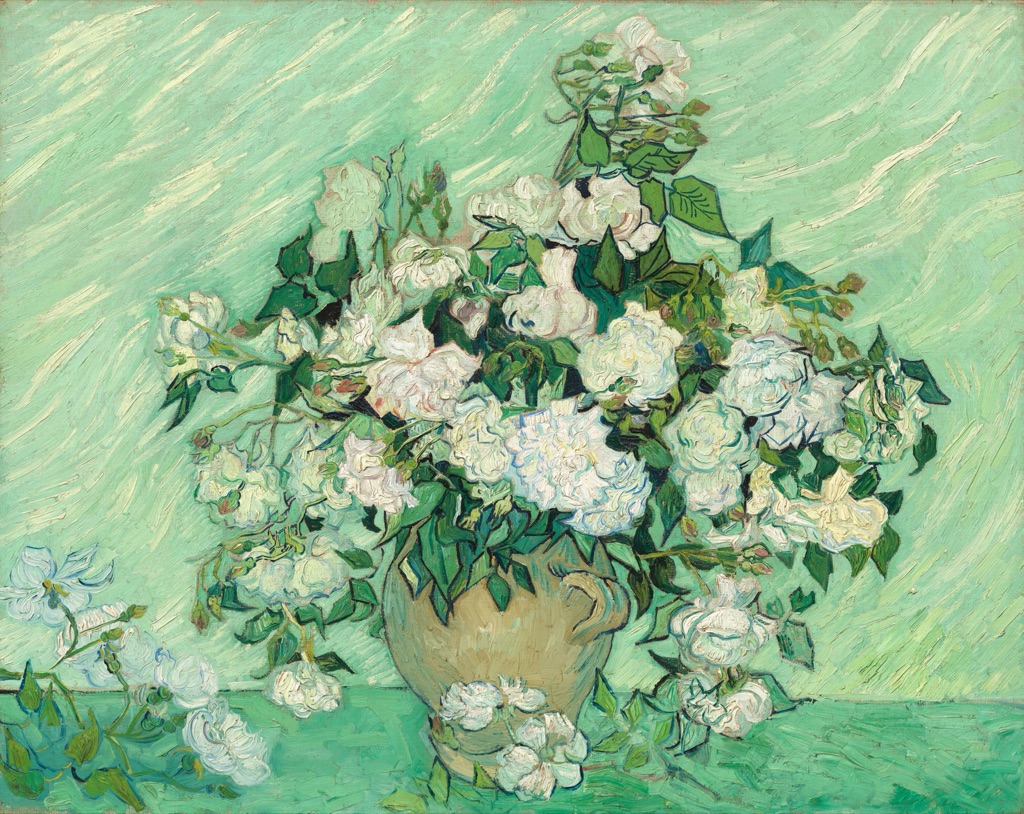 Van Gogh roses illustrating shape