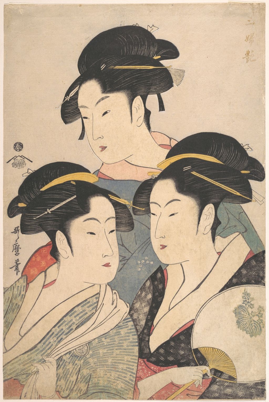 別題の三美人図