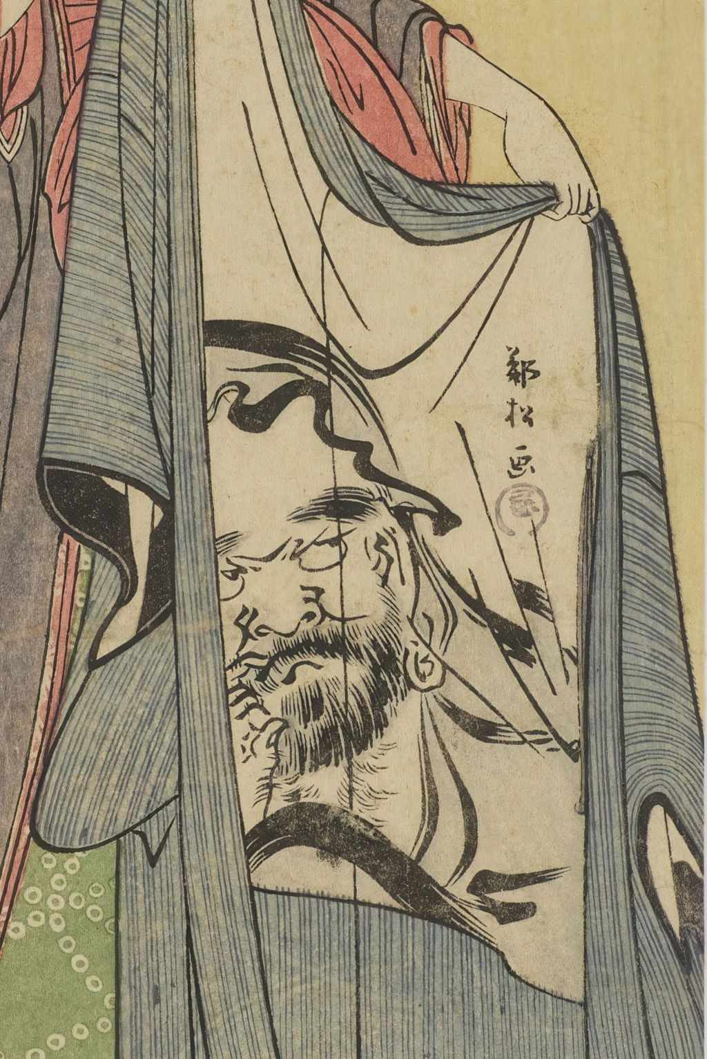 布の中の人物像